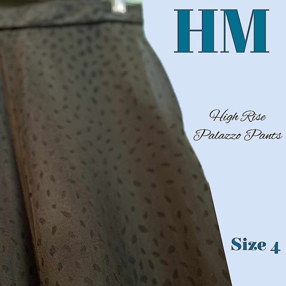 Satin-like High Rise Palazzo Pants by H&M 🖤